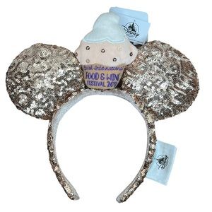 Food and Wine Festival 2019 Cupcake Minnie Mouse Ears Headband
